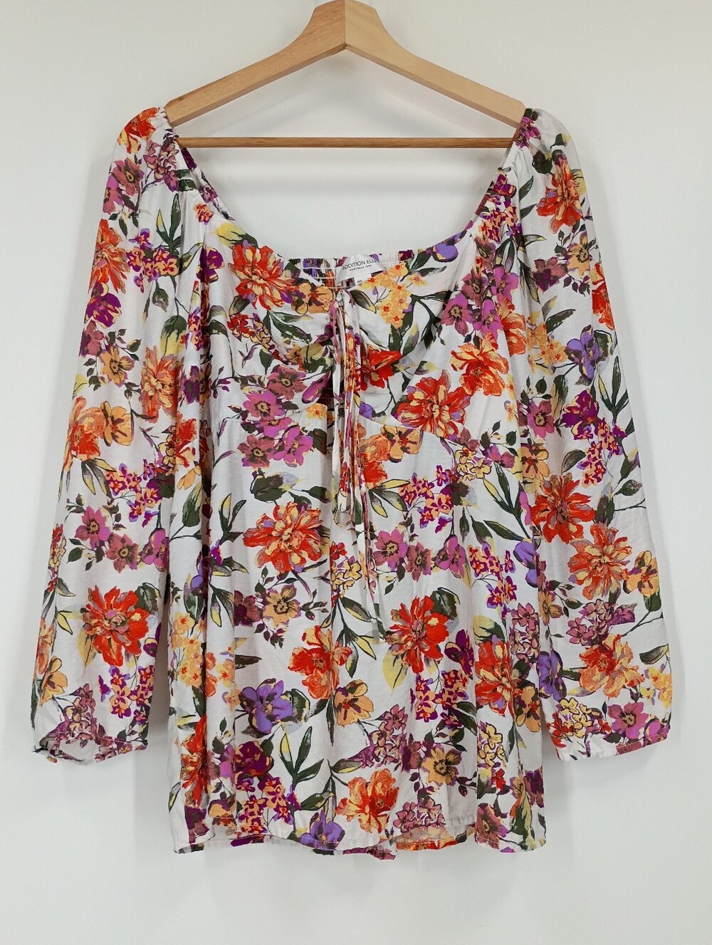 Addition Elle Floral Cut Out Blouse
